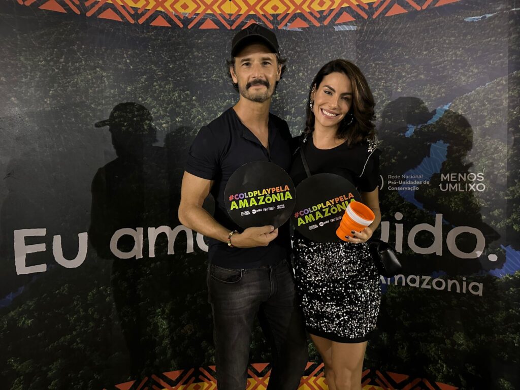 Rodrigo Santoro e Mel Fronckowiak - Coldplay Rio de Janeiro